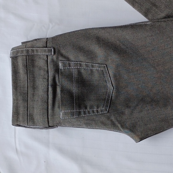 Bebe Low Rise Herringbone "Semi Sweet Chocolate" Casual Dress Pant- Sz 2 - Picture 8 of 9